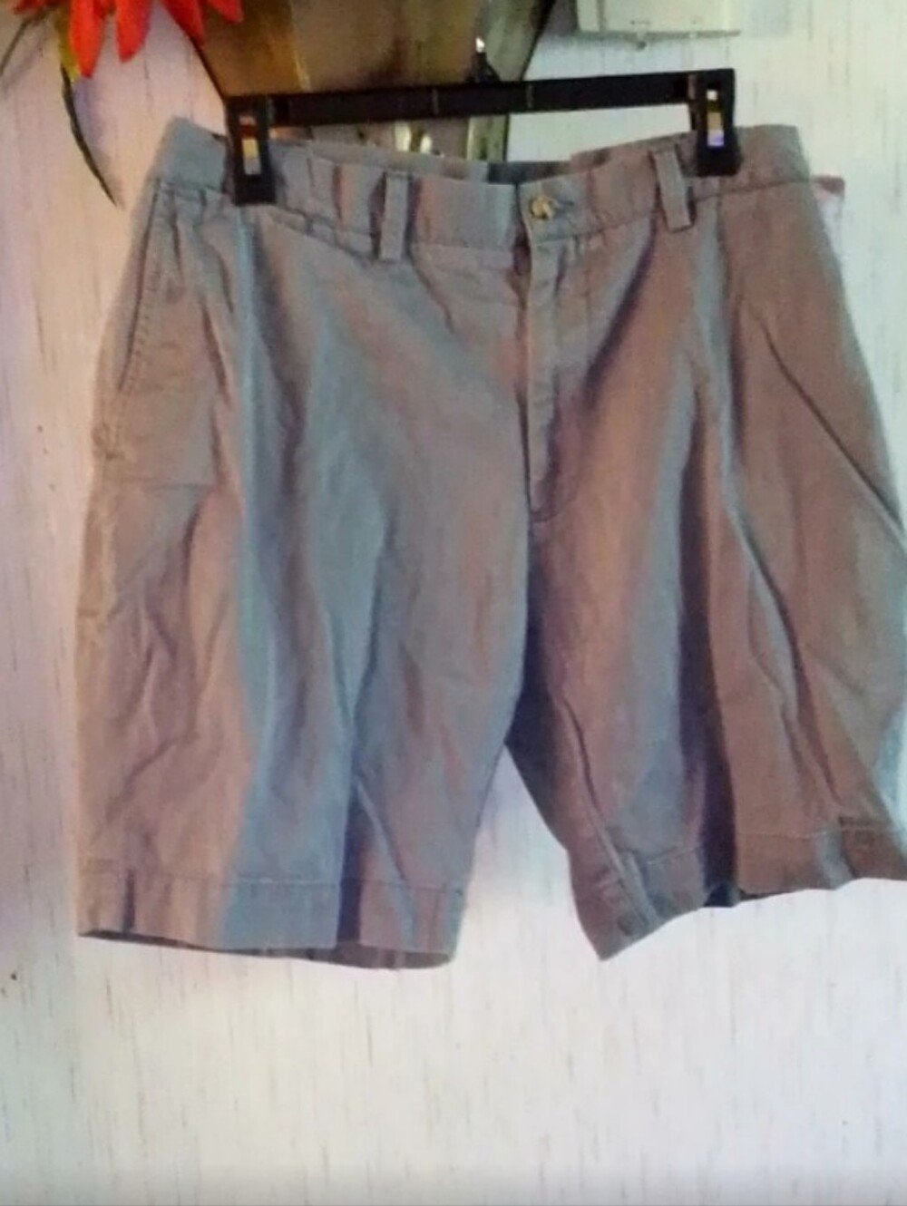 Ralph Lauren Men's Light Gray Flat Front Shorts